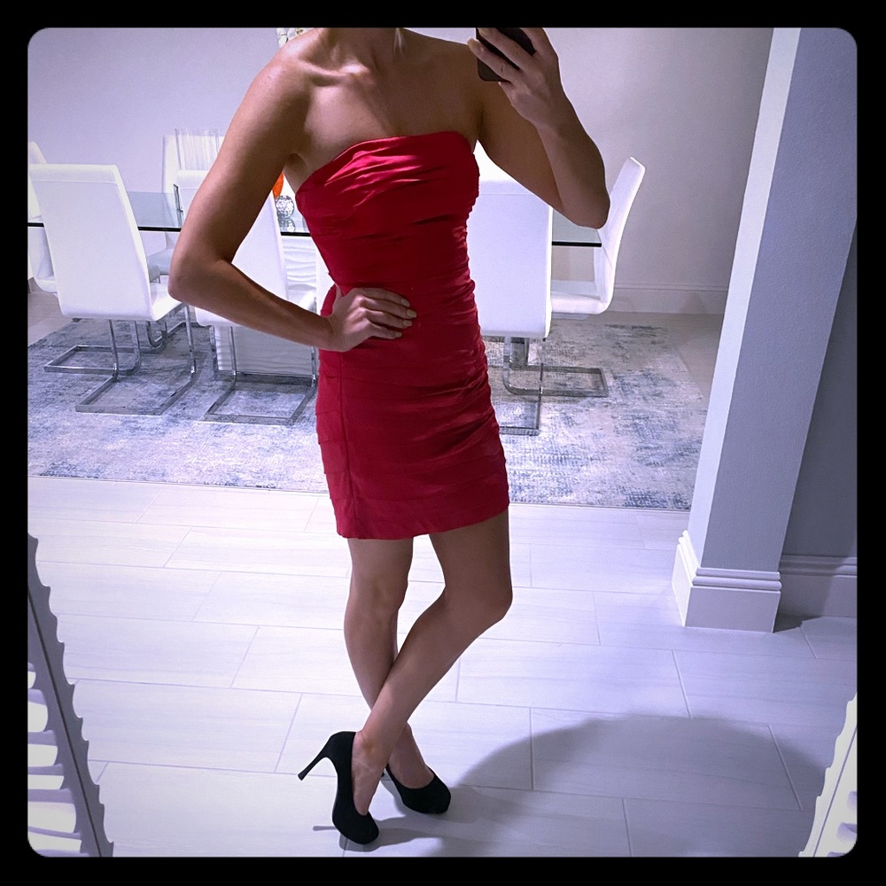 Pink Cocktail Dress - ultra flattering!